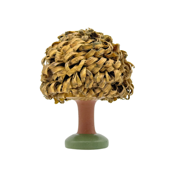 Fiber Tree, colored, 7cm hand carved figure by Reifendrehwerk Christian Werner
