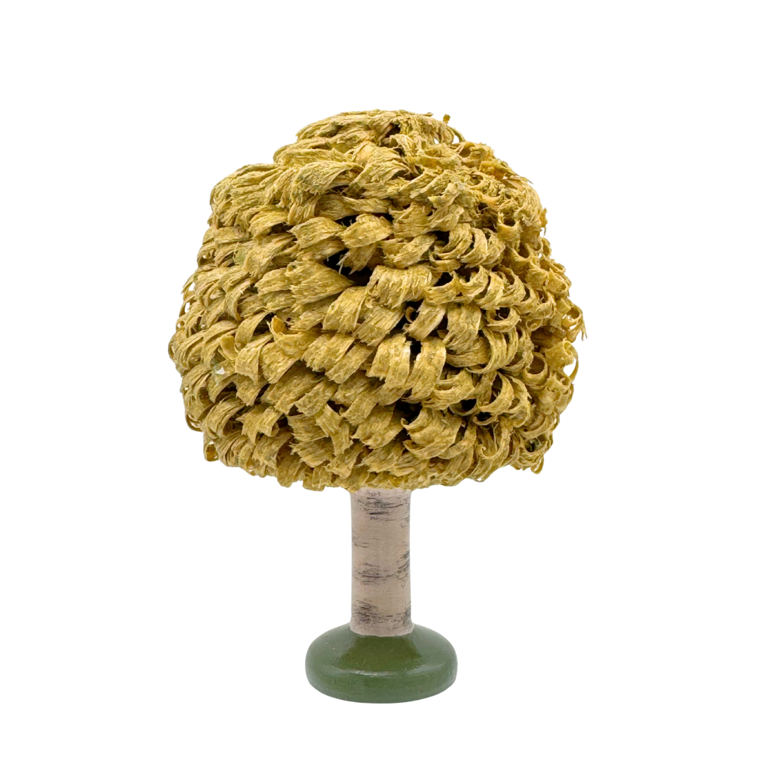 Fiber Tree, colored, 11cm hand carved figure by Reifendrehwerk Christian Werner