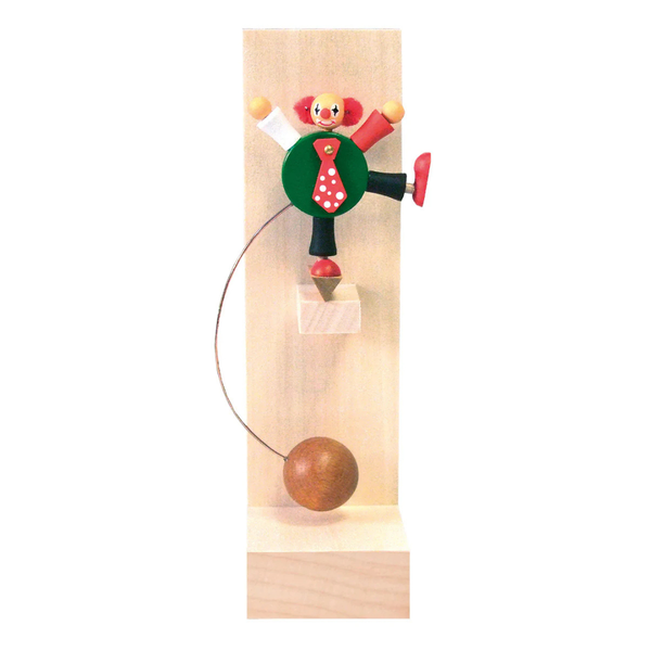 Rocking Clown with Tie, green