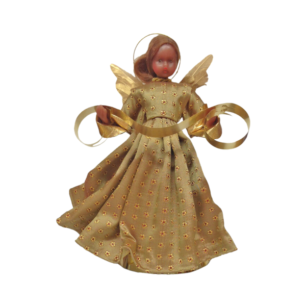 Wax Black Angel with Flower Dress by Margarete and Leonore Leidel in Iffeldorf