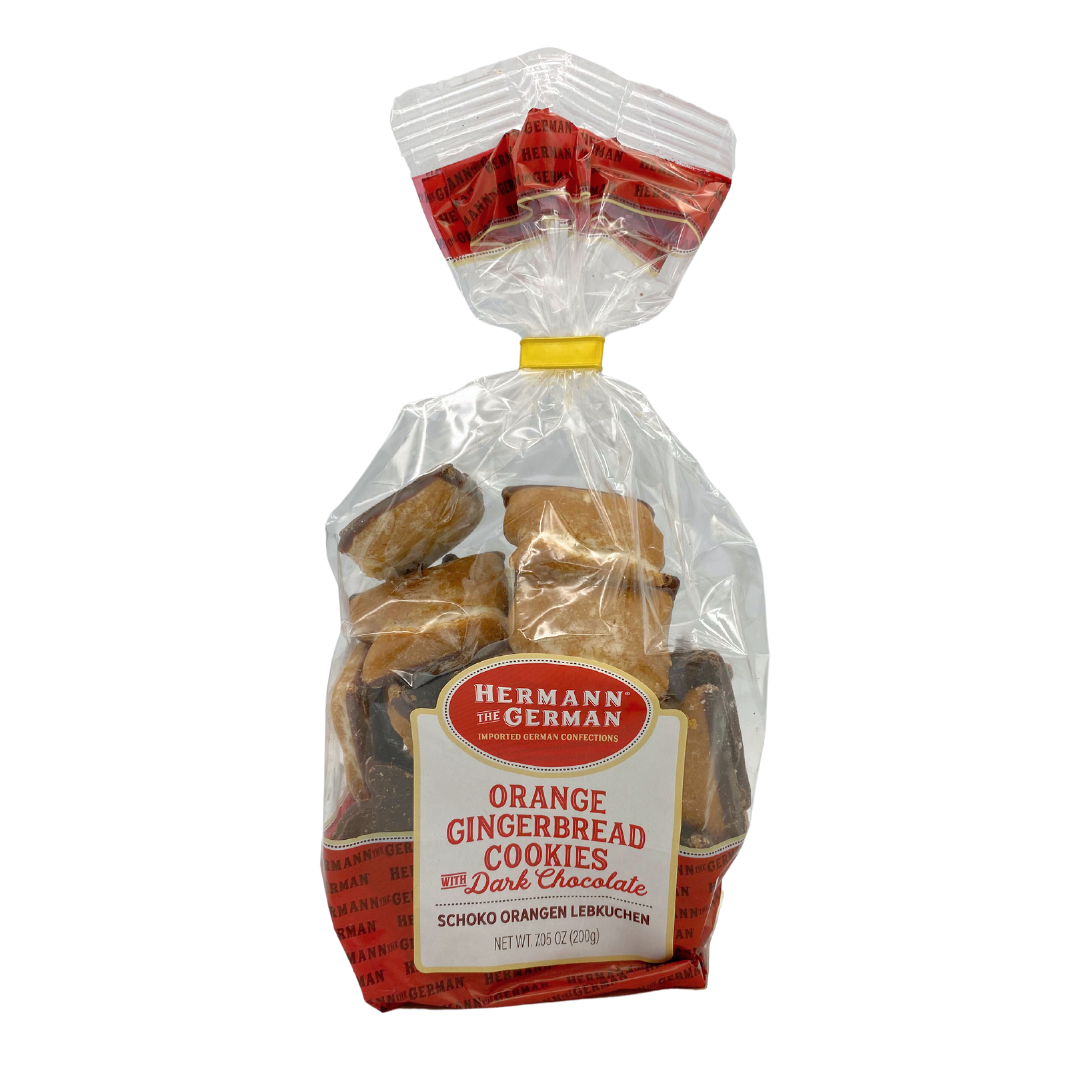Hermann The German Orange Gingerbread Cookies with Dark Chocolate
