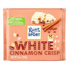 Ritter Sport White Chocolate Cinnamon Crisp Bar