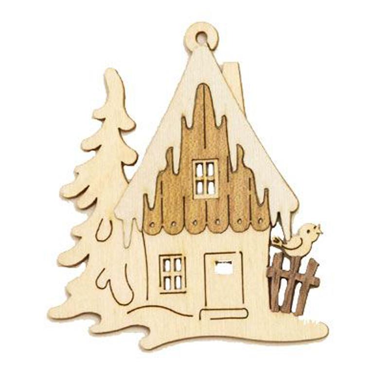 Winter Houses Ornaments by Kuhnert GmbH