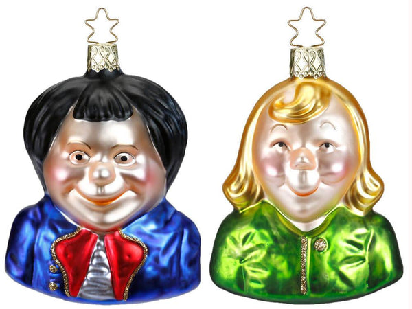 Max and Moritz Set Ornament by Inge Glas of Germany