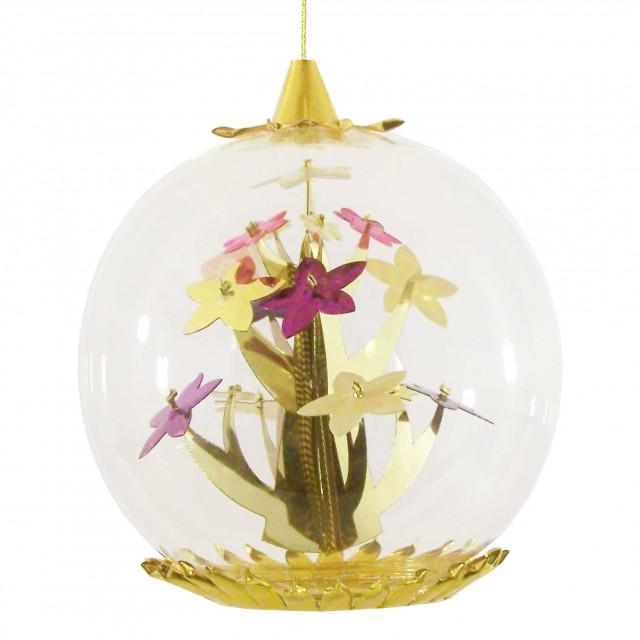 Bloom Tree Foil Ornament, fucshia by Resl Lenz