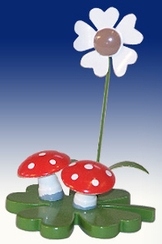 Mushroom Figurine by Holzspielwaren-Handwerksbetrieb Volker Zenker
