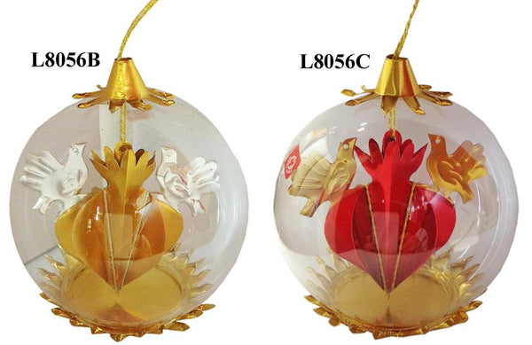 12 Days of Christmas by Resl Lenz "Two Turtle Doves" Foil Ornament