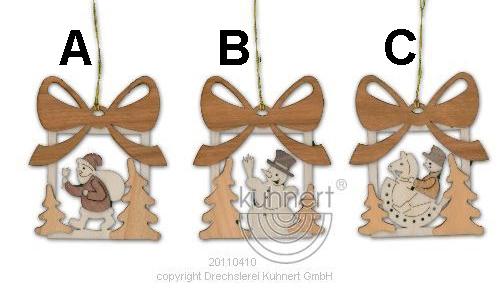 Present Wood Ornament by Kuhnert GmbH