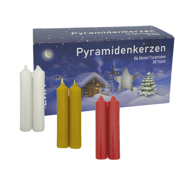 50 Pack of Pyramid Candles by Jeka Kerzenfabrik GmbH