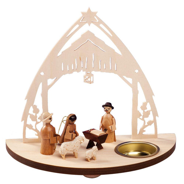 Nativity with figures Tea Light by Taulin
