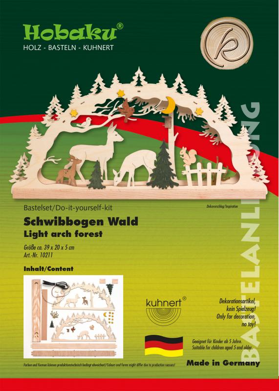 DIY Kit, LED Schwibboggen Nature/Deer by Kuhnert GmbH