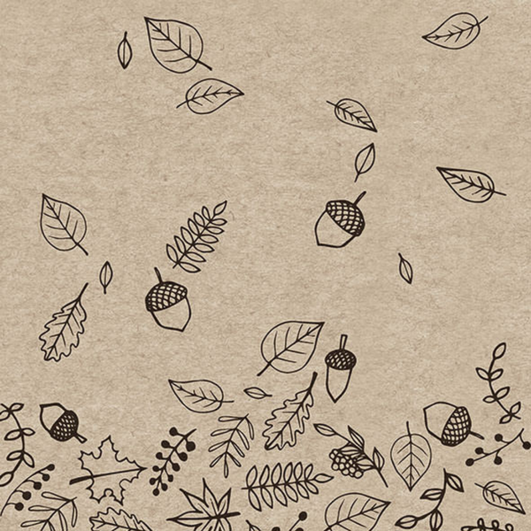 Autumn Fall Luncheon Size Paper Napkins