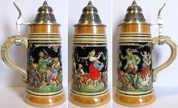 German Maypole Dancers Beer Stein by King Werk GmbH and Co