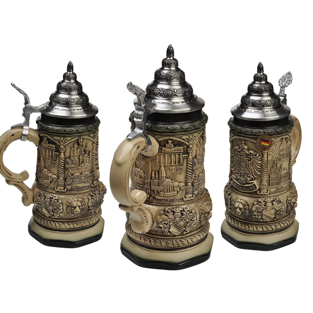 Germany Stein with Octagonal Base in Grayscale by King-Werk GmbH