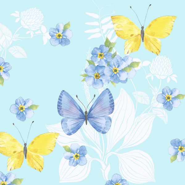 Butterfly Dance Luncheon Size Paper Napkins