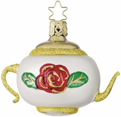 Christmas Tea Teapot Ornament by Inge Glas of Germany