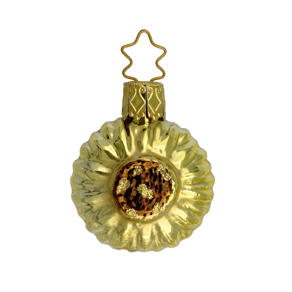 Mini Sunflower Ornament by Inge Glas of Germany