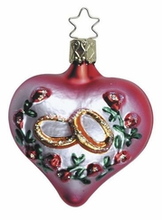 Rings of Love Ornament by Inge Glas of Germany