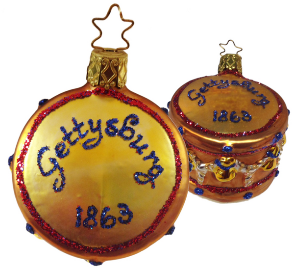 TCH Exclusive "Gettysburg 1863" Drum Ornament by Inge Glas of Germany