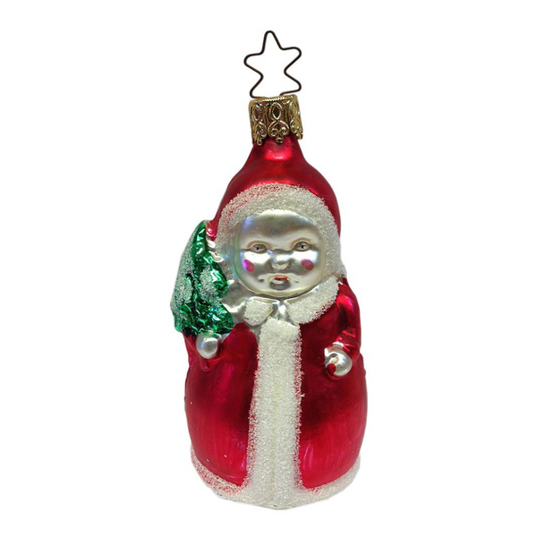 Girl in red Coat Ornament by Inge Glas of Germany