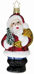 Santa Claus is Coming to Town Ornament by Inge Glas of Germany