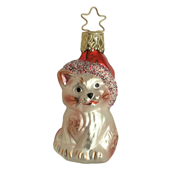 Kringle's Christmas Kitty Ornament by Inge Glas of Germany