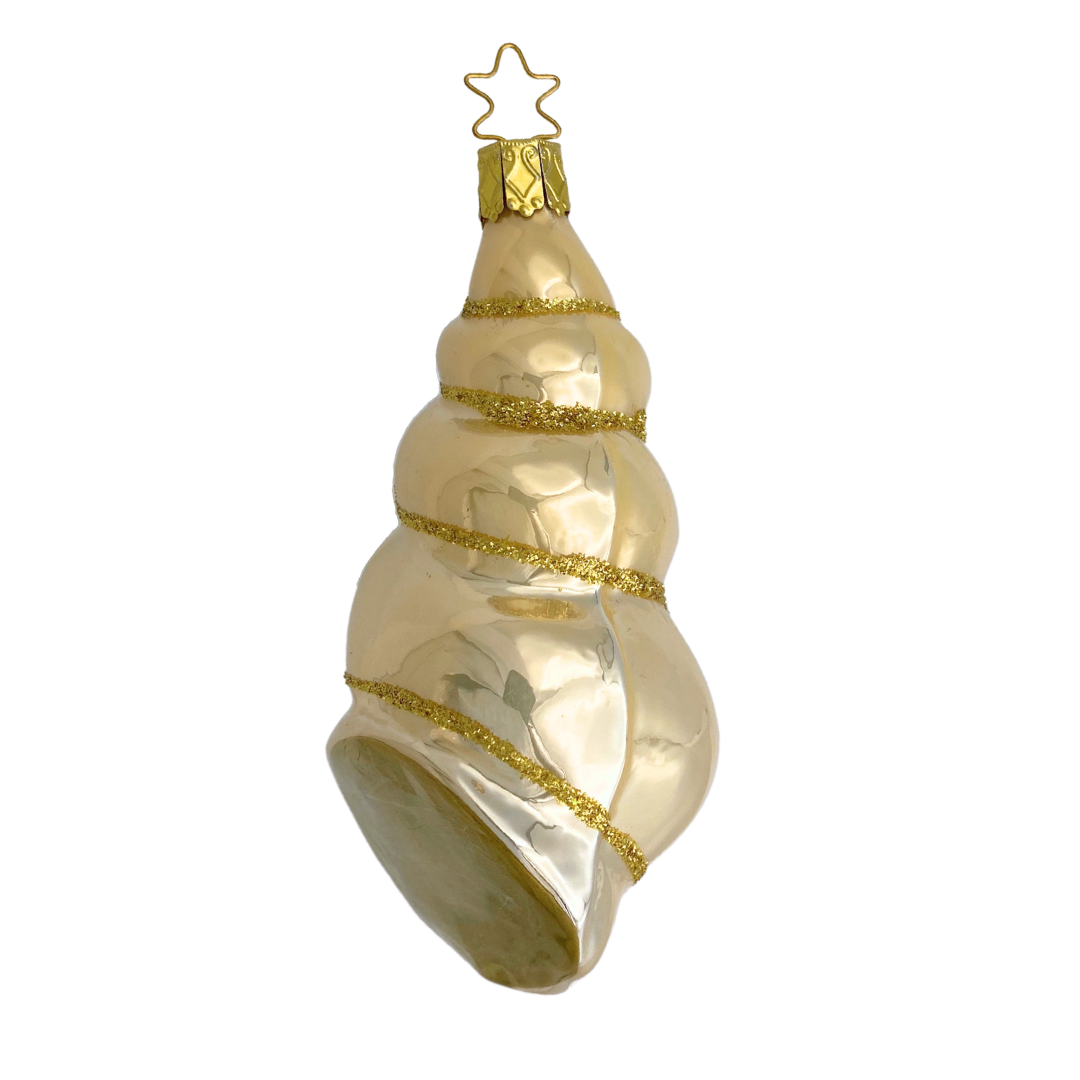 Pearled Shell Ornament by Inge Glas of Germany