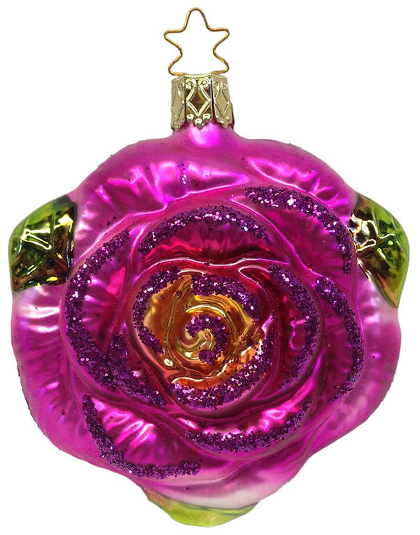 Colors of Love Rose Ornament by Inge Glas of Germany