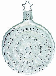 Olde Blume Silver Reflector Ornament by Inge Glas of Germany