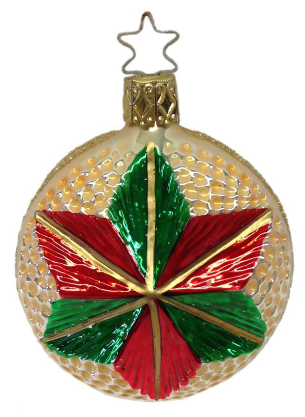 Shimmering Christmas Star Ornament by Inge Glas of Germany
