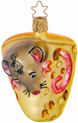 Lucky Mouse Ornament by Inge Glas of Germany