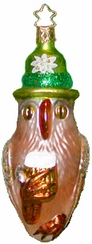 "I'll Drink to That" Owl Ornament by Inge Glas of Germany