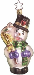 Grandfather's Snowman Ornament by Inge Glas of Germany