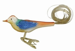 Sunset Blues Bird Ornament by Inge Glas of Germany