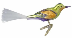 Glassblower's Companion Bird Ornament by Inge Glas of Germany