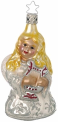 Angelic Harpist Angel Ornament by Inge Glas of Germany