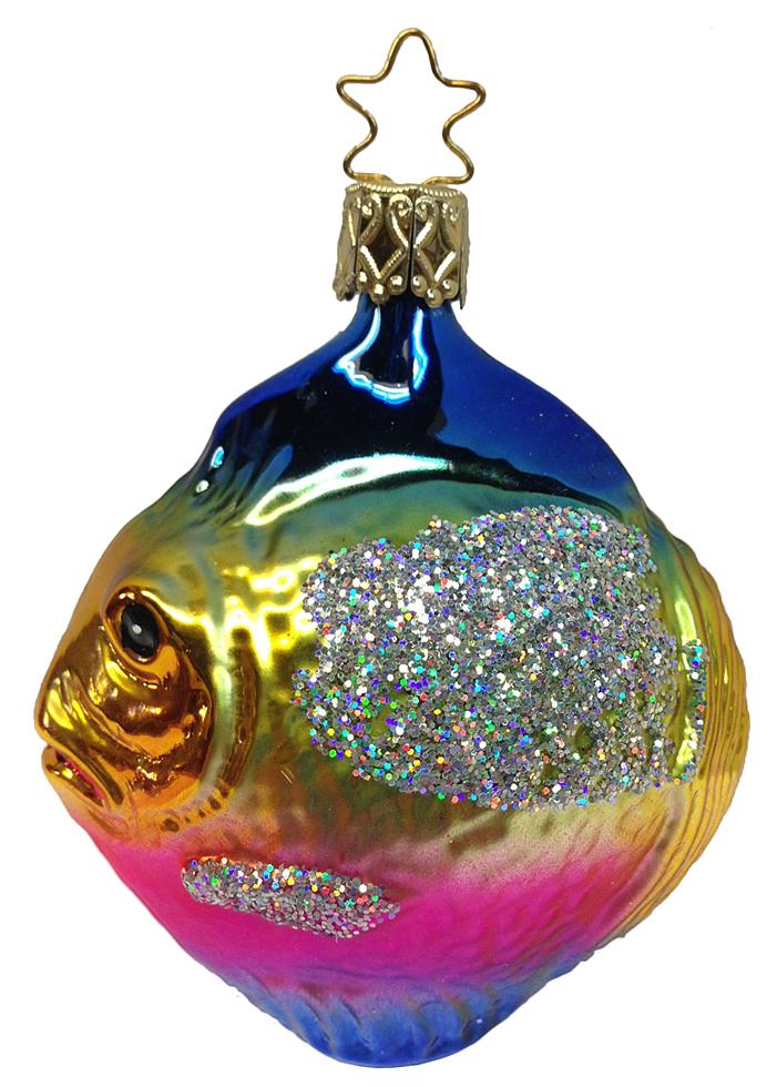 Rainbow Fish Ornament by Inge Glas of Germany