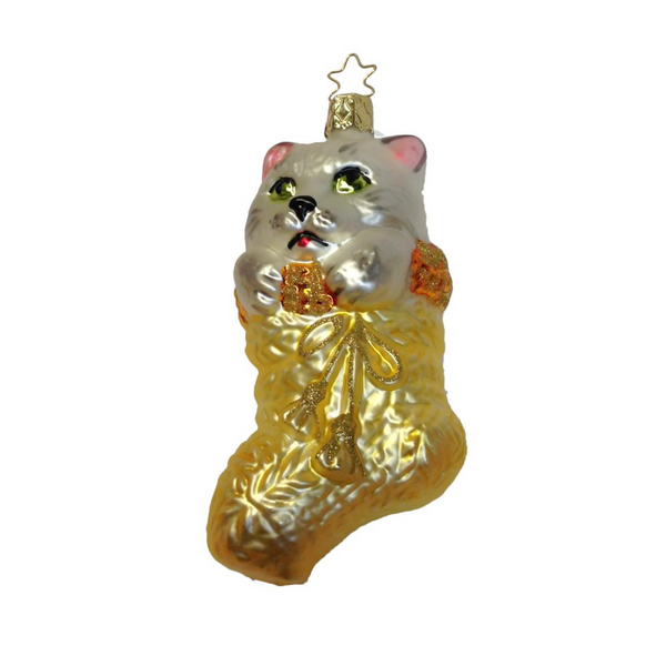 Purrfect Stocking Stuffer Ornament by Inge Glas of Germany