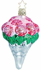 Beautiful Bridal Bouquet Ornament by Inge Glas of Germany