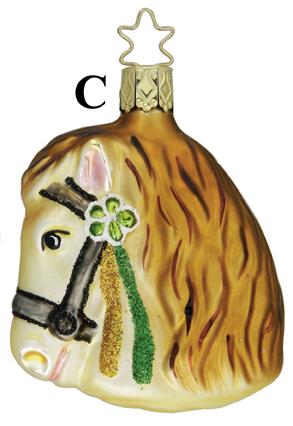 Parade Horse Ornament by Inge Glas of Germany