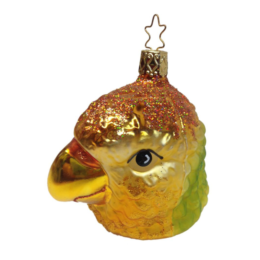 Golden Macaw Ornament by Inge Glas of Germany
