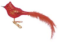 Red Cardinal Ornament by Inge Glas of Germany