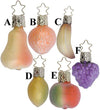 Frosted Fantastic Fruit Ornament by Inge Glas of Germany