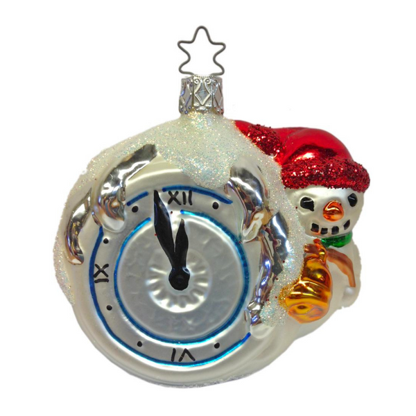 It's Almost Time, Snowman Ornament by Inge Glas of Germany