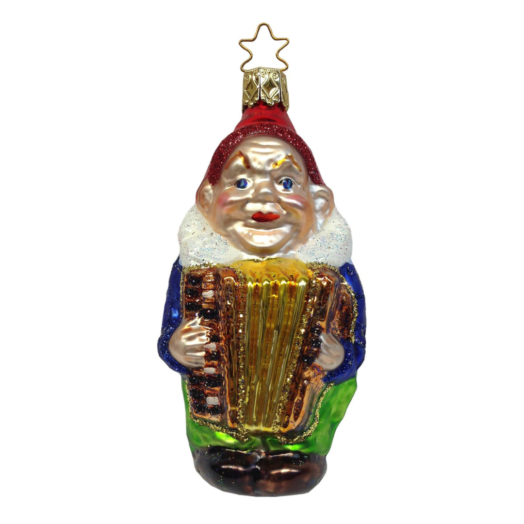 Musical Clown Ornament by Inge Glas of Germany