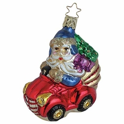 Christmas Cruiser Car Ornament by Inge Glas of Germany