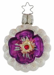 Pansy on Form Ornament by Inge Glas of Germany