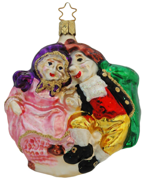 Mr. and Mrs. Fezziwig Ornament by Inge Glas of Germany