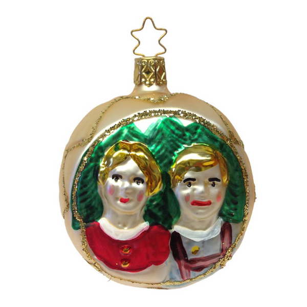 Heidi and Peter Ornament by Inge Glas of Germany