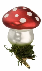 Lucky Mushroom Clip On Ornament by Inge Glas of Germany